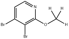 3,4-dibromo-2-(methoxy-d3)pyridine 结构式