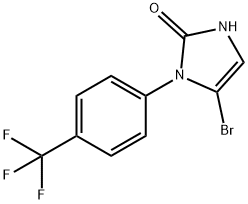 5-bromo-1-(4-(trifluoromethyl)phenyl)-1,3-dihydro-2H-imidazol-2-one Structure