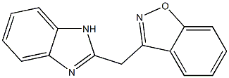 3-((1H-苯并[D]咪唑-2-基)甲基)苯并[D]异噁唑 结构式