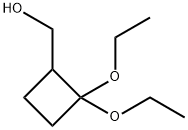 (2,2-diethoxycyclobutyl)methanol Structure