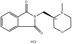 (R)-2-(4-Methyl-morpholin-3-ylmethyl)-isoindole-1,3-dione hydrochloride 结构式