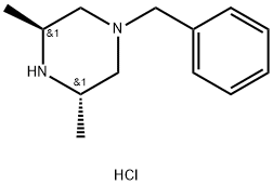 (3S, 5S)-1-Benzyl-3,5-dimethyl-piperazine hydrochloride Structure