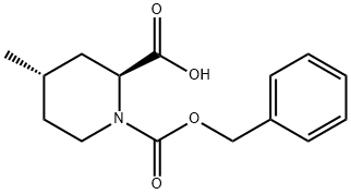 (2S,4S)-1-Cbz-4-methyl-piperidine-2-carboxylic acid 结构式
