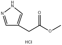 (1H-Pyrazol-4-yl)-acetic acid methyl ester hydrochloride,2365419-20-9,结构式