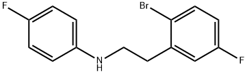 [2-(2-Bromo-5-fluoro-phenyl)-ethyl]-(4-fluoro-phenyl)-amine Structure