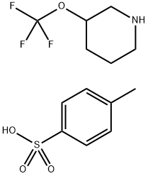 3-Trifluoromethoxy-piperidine Tosylate,2376143-20-1,结构式