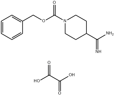 1-Cbz-piperidine-4-carboxamidine oxalate 化学構造式