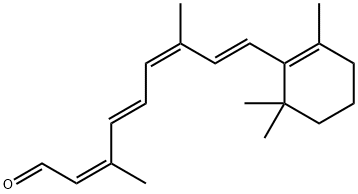 Retinal, (9-cis,13-cis)- 化学構造式