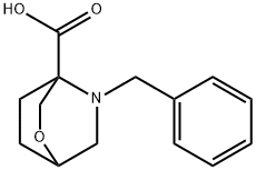 5-Benzyl-2-oxa-5-aza-bicyclo2.2.2octane-4-carboxylic acid Struktur