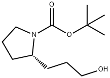 tert-butyl (2S)-2-(3-hydroxypropyl)pyrrolidine-1-carboxylate,239483-03-5,结构式