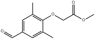 methyl 2-(4-formyl-2,6-dimethylphenoxy)acetate Struktur