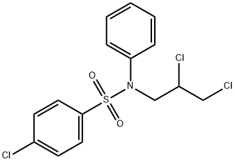 Benzenesulfonamide, 4-chloro-N-(2,3-dichloropropyl)-N-phenyl- Structure