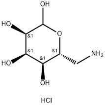 6-氨基-6-脱氧-D-异吡喃糖盐酸盐,24384-96-1,结构式