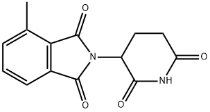 1H-Isoindole-1,3(2H)-dione, 2-(2,6-dioxo-3-piperidinyl)-4-methyl-,244057-31-6,结构式