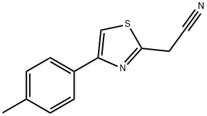 2-[4-(4-methylphenyl)-1,3-thiazol-2-yl]acetonitrile Struktur