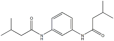 3-methyl-N-{3-[(3-methylbutanoyl)amino]phenyl}butanamide Struktur