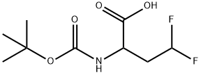 (R,S)-Boc-2-amino-4,4-difluoro-butyric acid, 252357-43-0, 结构式