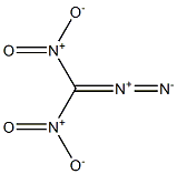 ジアゾジニトロメタン 化学構造式