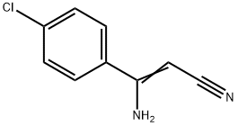 3-Amino-3-(4-chlorophenyl)prop-2-enenitrile Structure