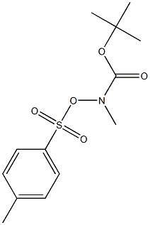 Benzenesulfonic acid, 4-methyl-, [(1,1-dimethylethoxy)carbonyl]methylazanyl ester Struktur
