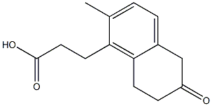 1-Naphthalenepropanoic acid, 5,6,7,8-tetrahydro-2-methyl-6-oxo- Structure