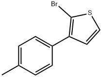 2-Bromo-3-(4-tolyl)thiophene 化学構造式