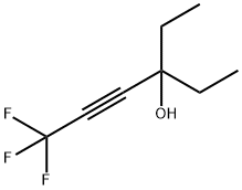 3-ETHYL-6-6-6-TRIFLUOROHEX-4-YN-3-OL Struktur