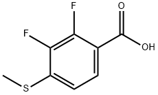 2,3-Difluoro-4-(methylthio)benzoic acid 结构式