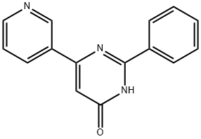 4-Hydroxy-2-phenyl-6-(3-pyridyl)pyrimidine Structure