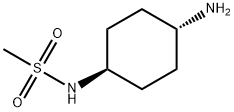 N-(trans-4-Aminocyclohexyl)methanesulfonamide 化学構造式