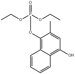 1-羟基-3-甲基萘-4-基磷酸二乙酯,26816-10-4,结构式