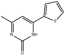 2-Hydroxy-4-(2-thienyl)-6-methylpyrimidine Structure