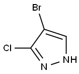 4-溴-3-氯-1H-吡唑,27258-18-0,结构式