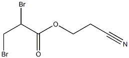 BETA-CYANOETHYL-2,3-DIBROMOPROPIONATE Struktur
