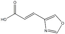 (2E)-3-(1,3-oxazol-4-yl)prop-2-enoic acid 化学構造式