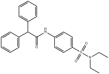 N-{4-[(diethylamino)sulfonyl]phenyl}-2,2-diphenylacetamide Struktur