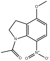 N-ACETYL-4-METHOXY-7-NITROINDOLINE 结构式
