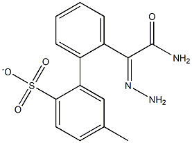 2-[2-(aminocarbonyl)carbohydrazonoyl]phenyl 4-methylbenzenesulfonate Structure