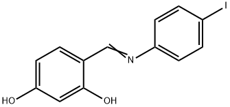 4-{[(4-iodophenyl)imino]methyl}-1,3-benzenediol Structure