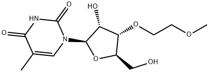 3'-O-(2-Methoxyethyl)-5-methyluridine Struktur