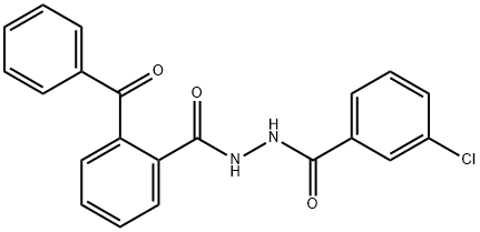 2-benzoyl-N'-(3-chlorobenzoyl)benzohydrazide,304667-56-9,结构式