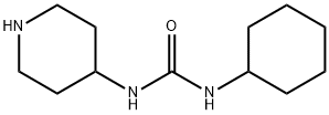 1-(ピペリジン-4-イル)-3-シクロヘキシル尿素 化学構造式
