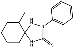 6-methyl-2-phenyl-1,2,4-triazaspiro[4.5]decane-3-thione 结构式