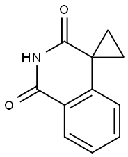 2',3'-dihydro-1'H-spiro[cyclopropane-1,4'-isoquinoline]-1',3'-dione Struktur