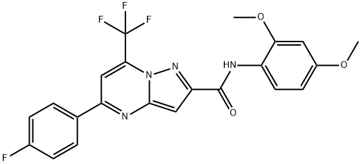 313248-05-4 N-(2,4-dimethoxyphenyl)-5-(4-fluorophenyl)-7-(trifluoromethyl)pyrazolo[1,5-a]pyrimidine-2-carboxamide