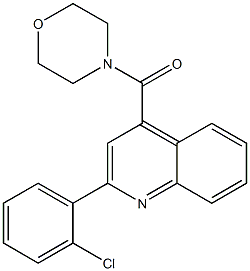 2-(2-chlorophenyl)-4-(4-morpholinylcarbonyl)quinoline 结构式