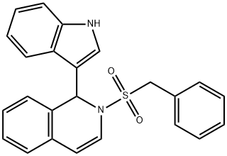 Isoquinoline, 1,2-dihydro-1-(1H-indol-3-yl)-2-[(phenylmethyl)sulfonyl]-|313526-24-8