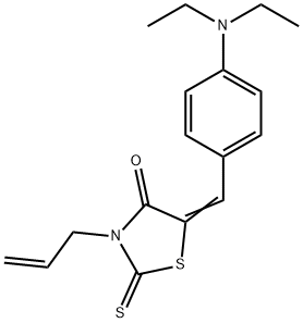 3-allyl-5-[4-(diethylamino)benzylidene]-2-thioxo-1,3-thiazolidin-4-one Struktur