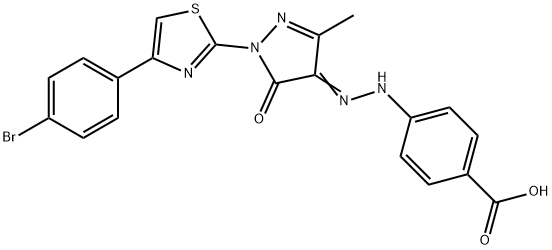 314290-87-4 4-(2-{1-[4-(4-bromophenyl)-1,3-thiazol-2-yl]-3-methyl-5-oxo-1,5-dihydro-4H-pyrazol-4-ylidene}hydrazino)benzoic acid