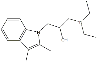 1-(diethylamino)-3-(2,3-dimethyl-1H-indol-1-yl)-2-propanol,315247-74-6,结构式